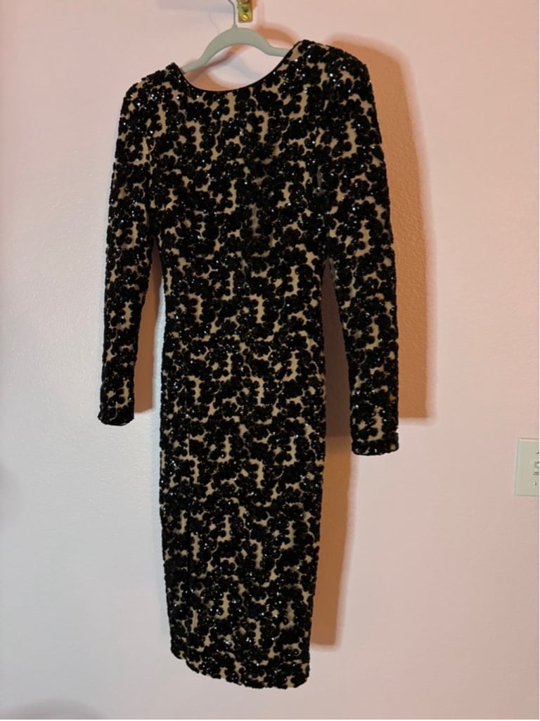 Women's Dress the Population Black Sequin Dress Size S