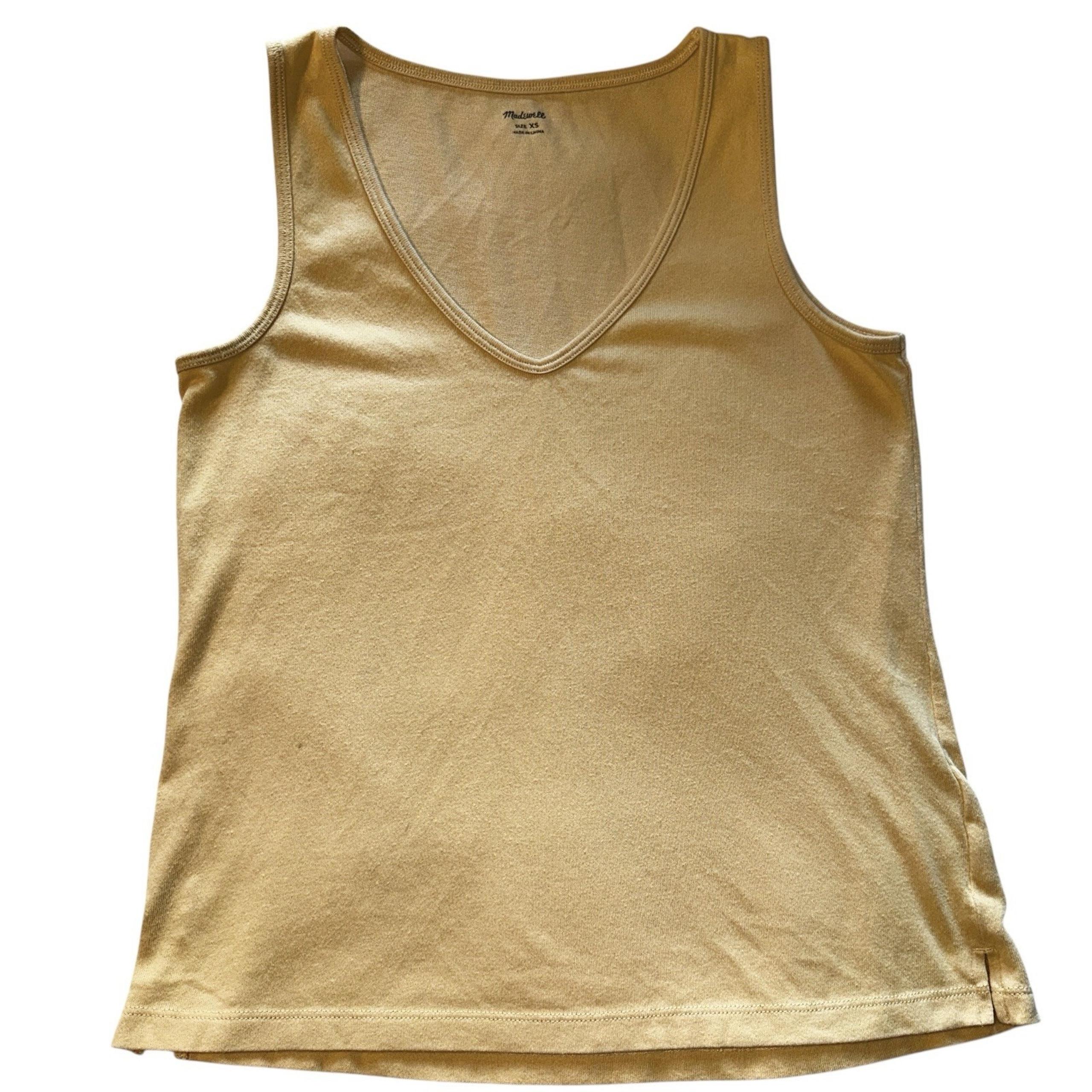 Madewell Tank Top Womens XS Beige Sleeveless Knit Sweater Boho