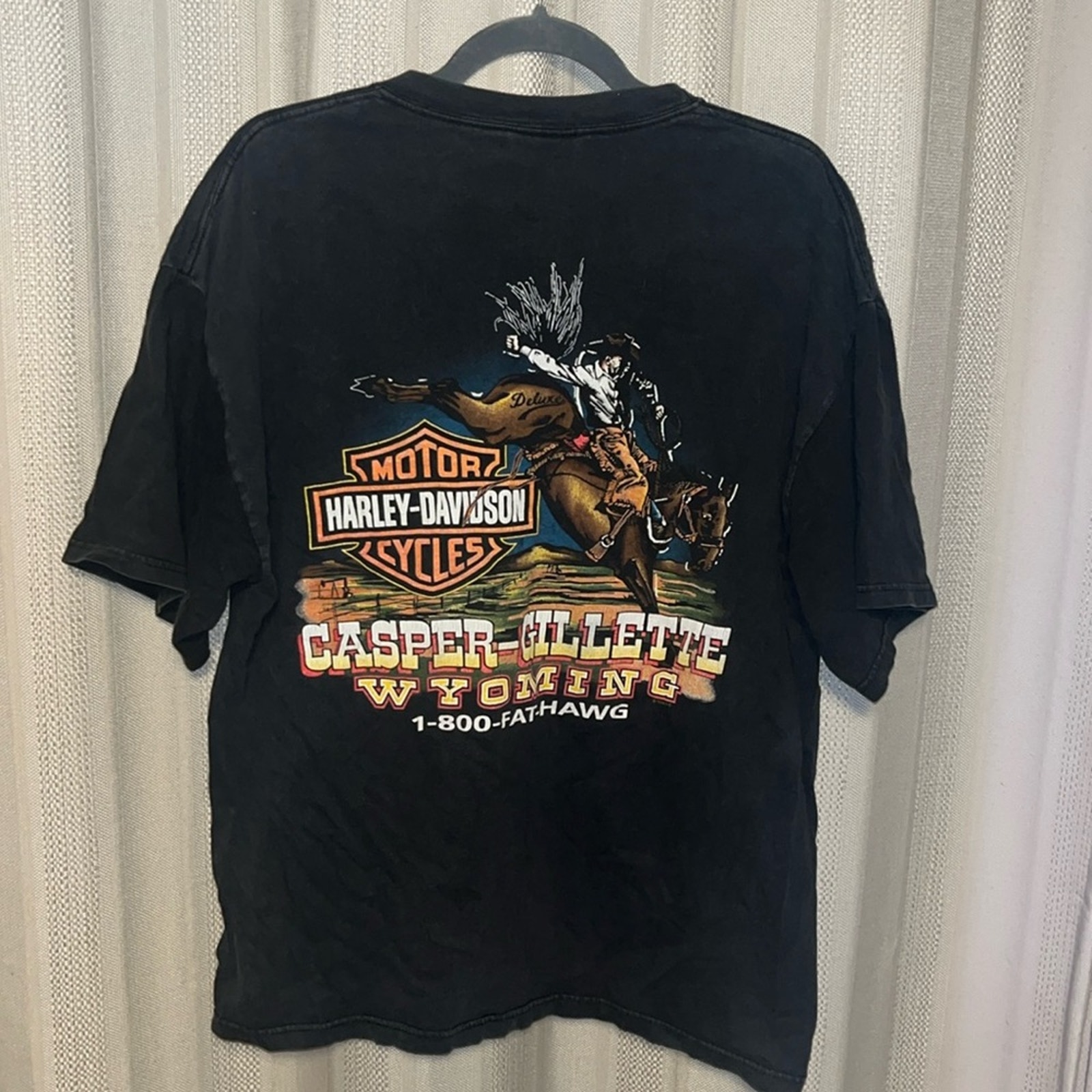 Vintage Single Stage Harley Davidson Casper Gillette Wyoming T-Shirt