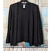 Sag Harbor Womens Size 2X Black Long Sleeve Crew Neck Cardigan Sweater H24240