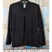 Sag Harbor Womens Size 2X Black Long Sleeve Crew Neck Cardigan Sweater H24240