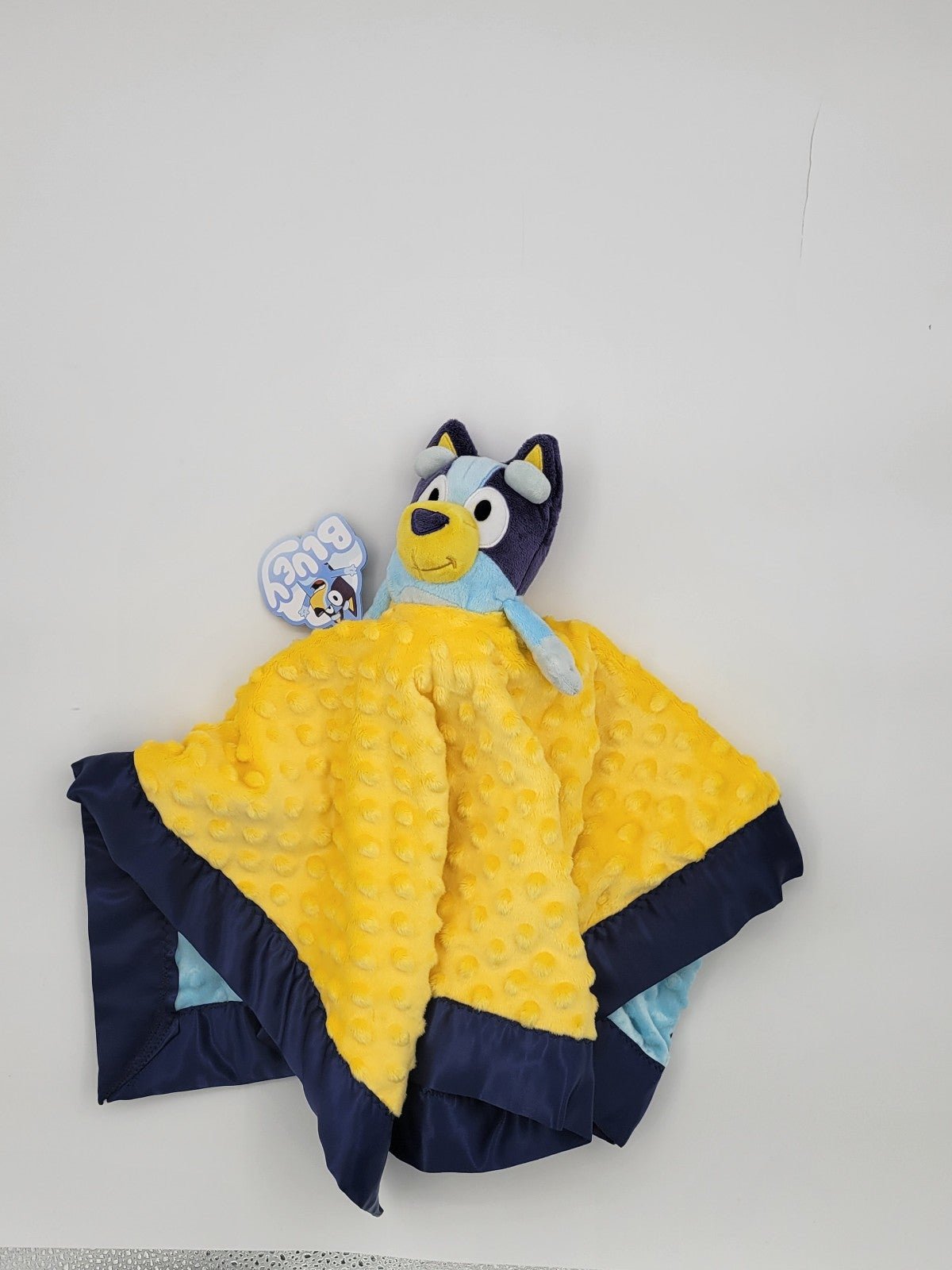 Lovey Bluey Plush Security Blanket, double minky 22 x 21.