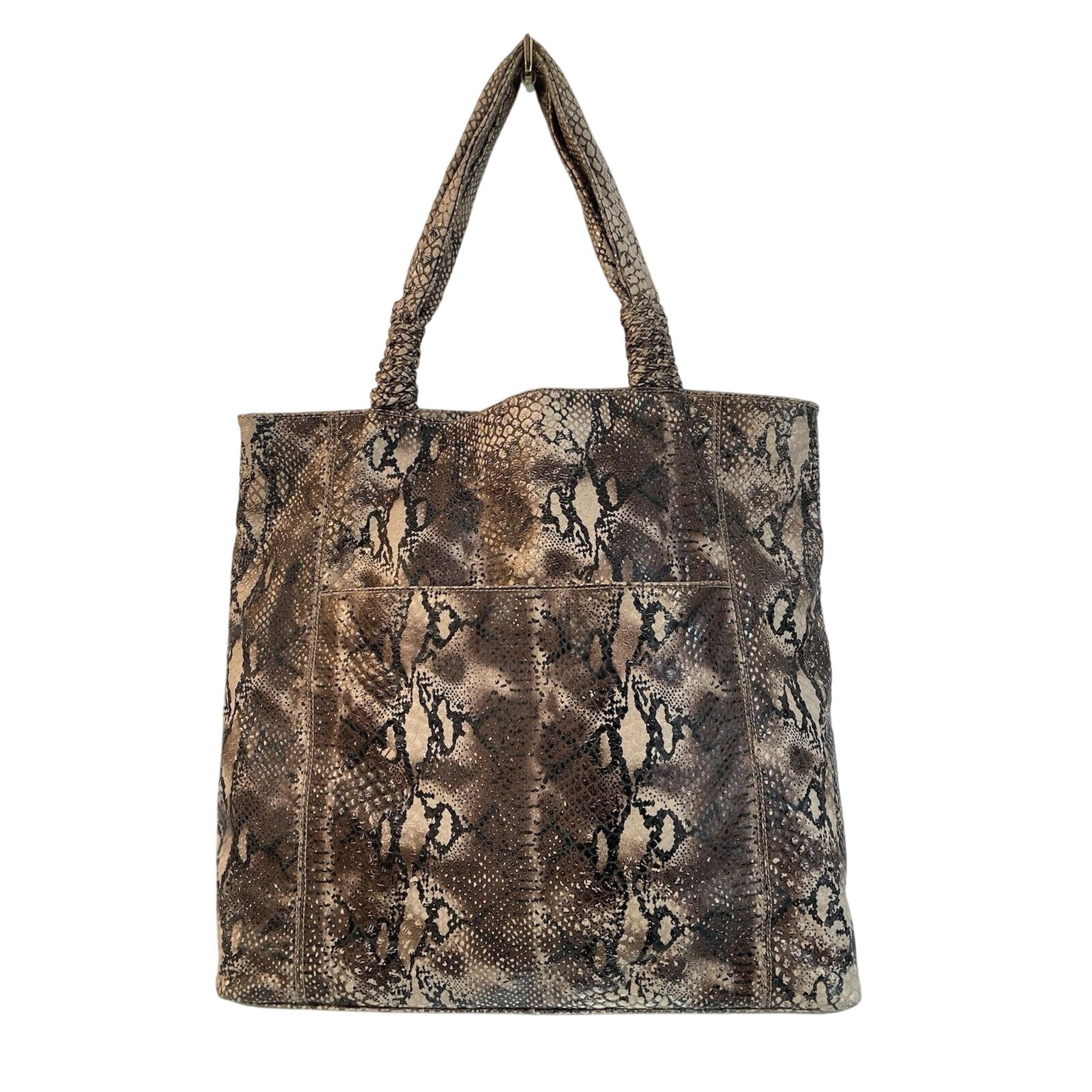 Vintage Perlina Studio Snakeskin Shoulder Bag Lg