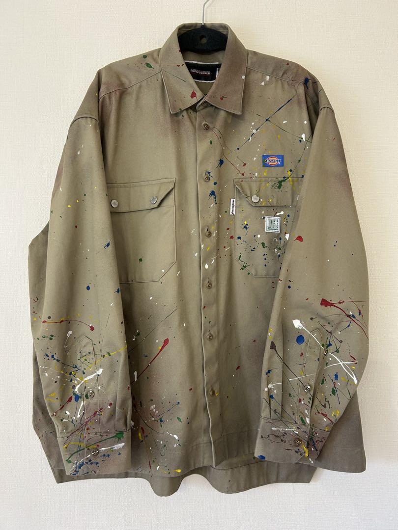 Mindseeker Dickies Collaboration Jacket Beige Paint