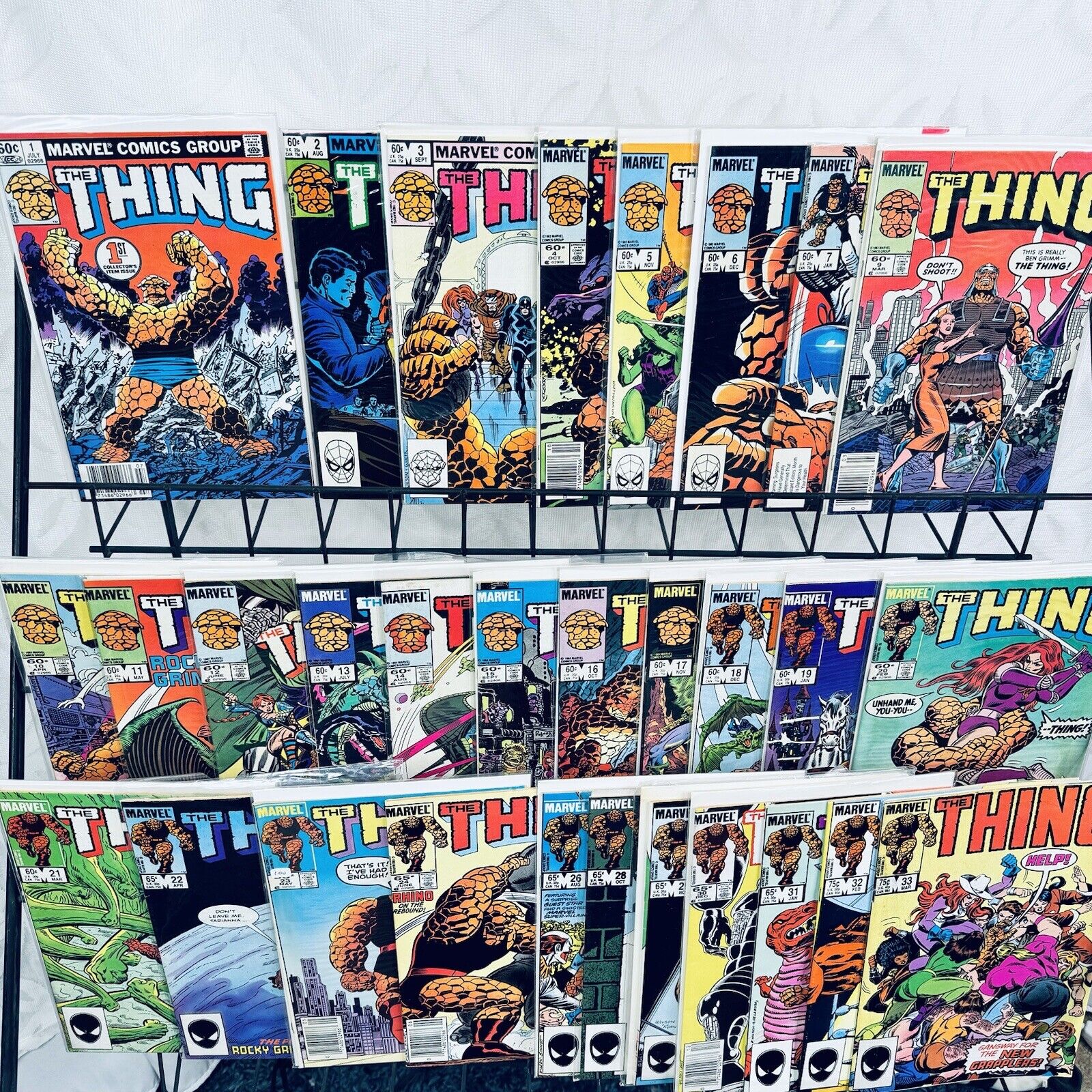 The Thing 1-7 9-24 26 28-33 Lot Ben Grimm solo book Copper Age Fantastic Four