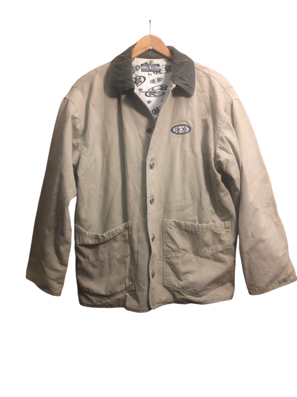 Spyder Spyderbilt Boards Clothes Men’s Medium Canvas Button Up Chore Jacket