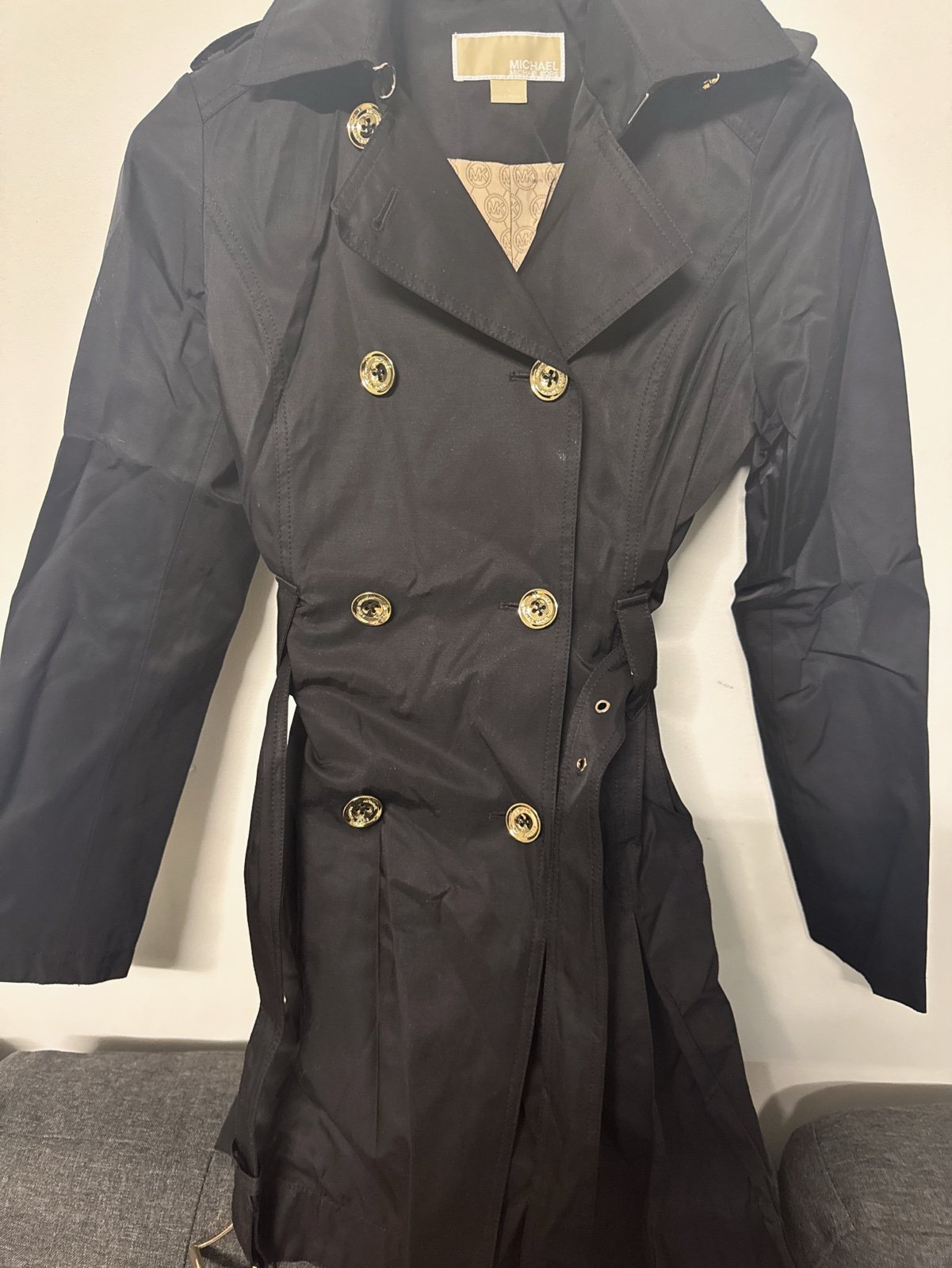コート Michael By Michael Kors Double-Breasted Trench Coat MICHAEL Michael Kors Double-Breasted Belted Trench Coat