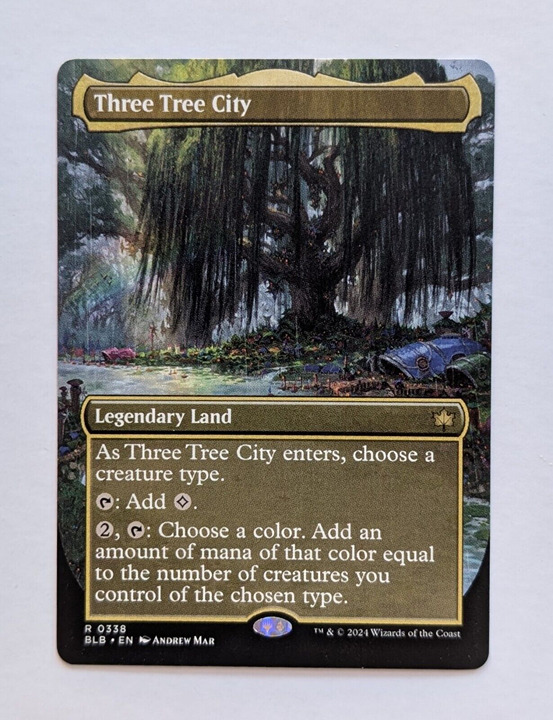 Three Tree City (Borderless) (0338) - Bloomburrow (BLB)