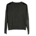 Ann Taylor Button Front Black Lace Shoulder Gray Cardigan Sweater Women's Size M