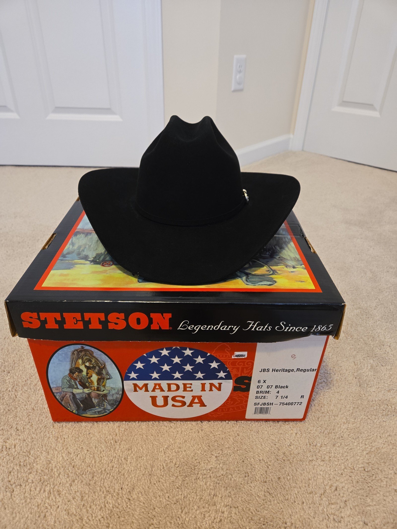 Stetson Women's Black Cowboy Hat