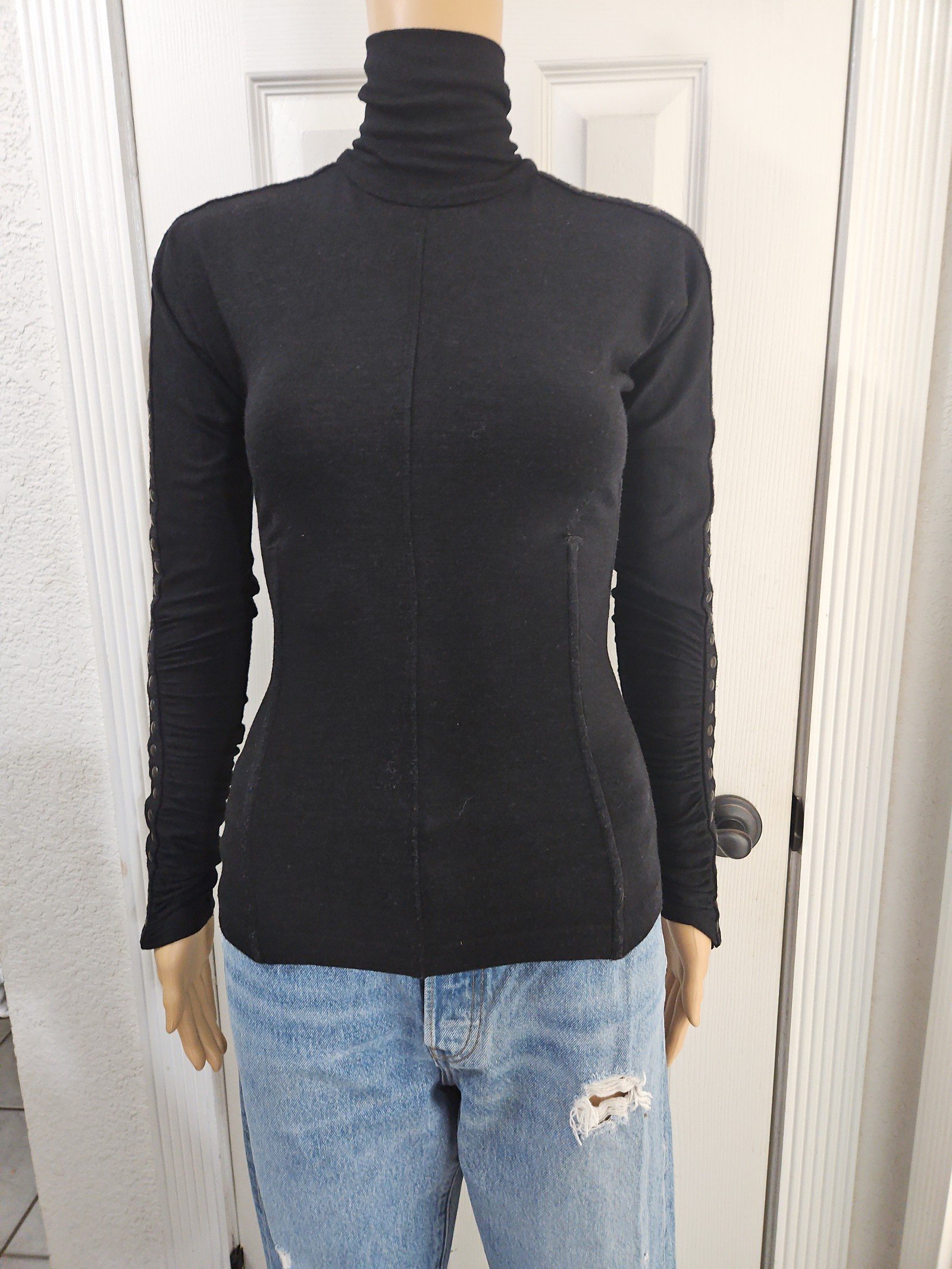 Dolce & Gabbana turtleneck blouse with boning