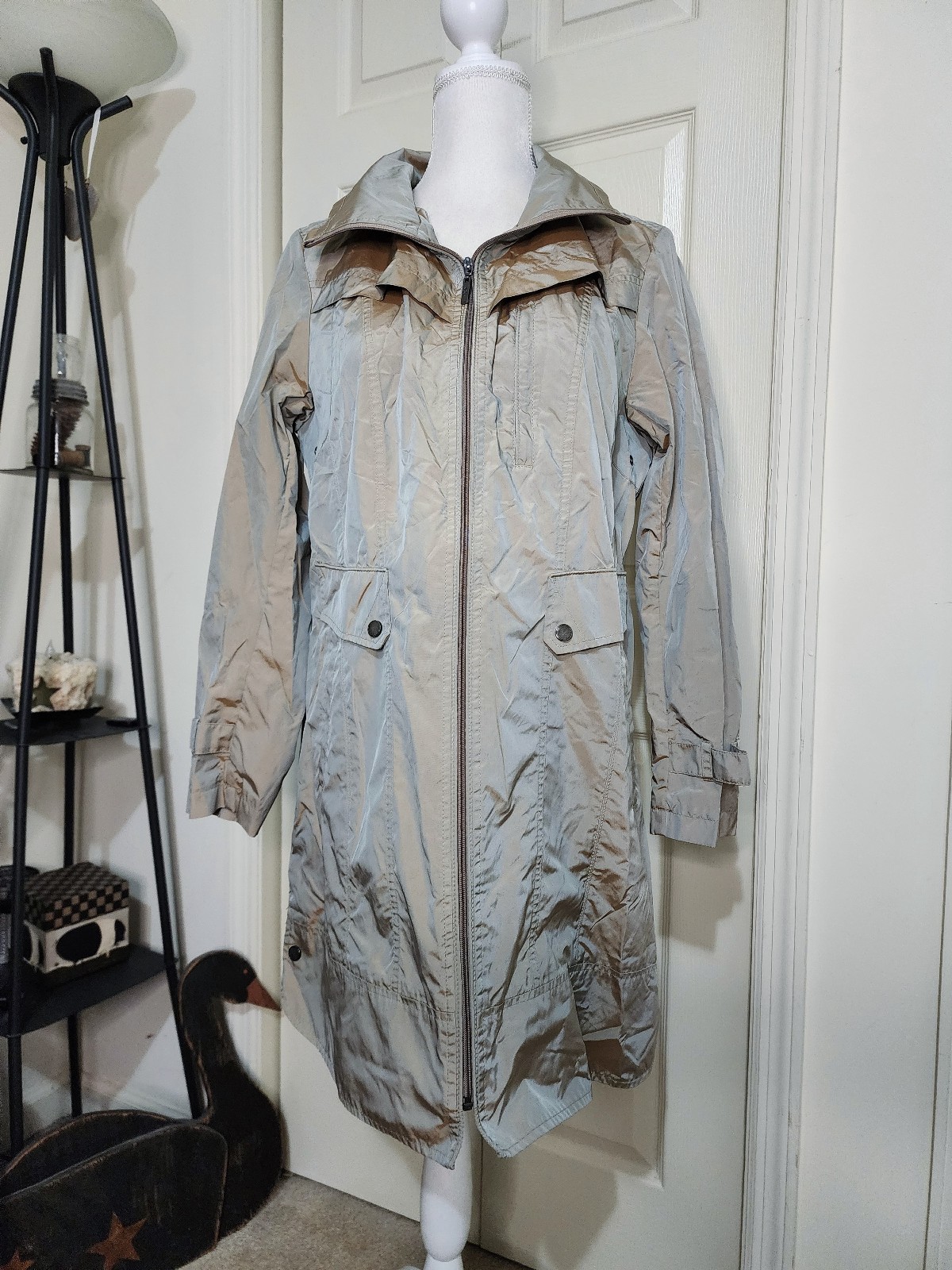 Cole Haan Packable Rain Jacket Sz L