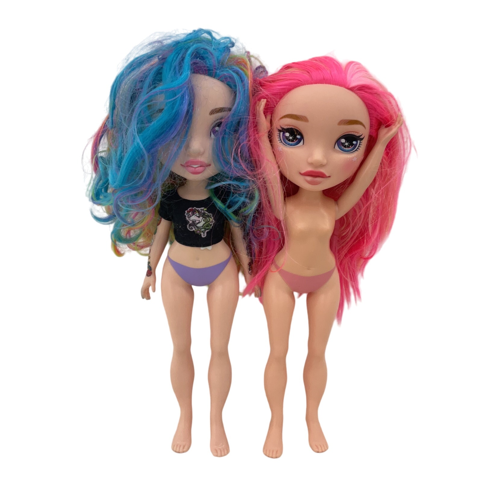 MGA Rainbow Dream Surprise Play Dolls Preowned LOT 2 Pink Hair