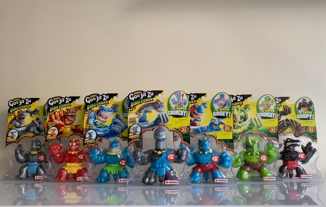 Goo Jit Zu Dino Power set 7 figures