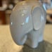 White Elephant Porcelain Table Accent Lamp With Shade 16”