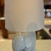 White Elephant Porcelain Table Accent Lamp With Shade 16”