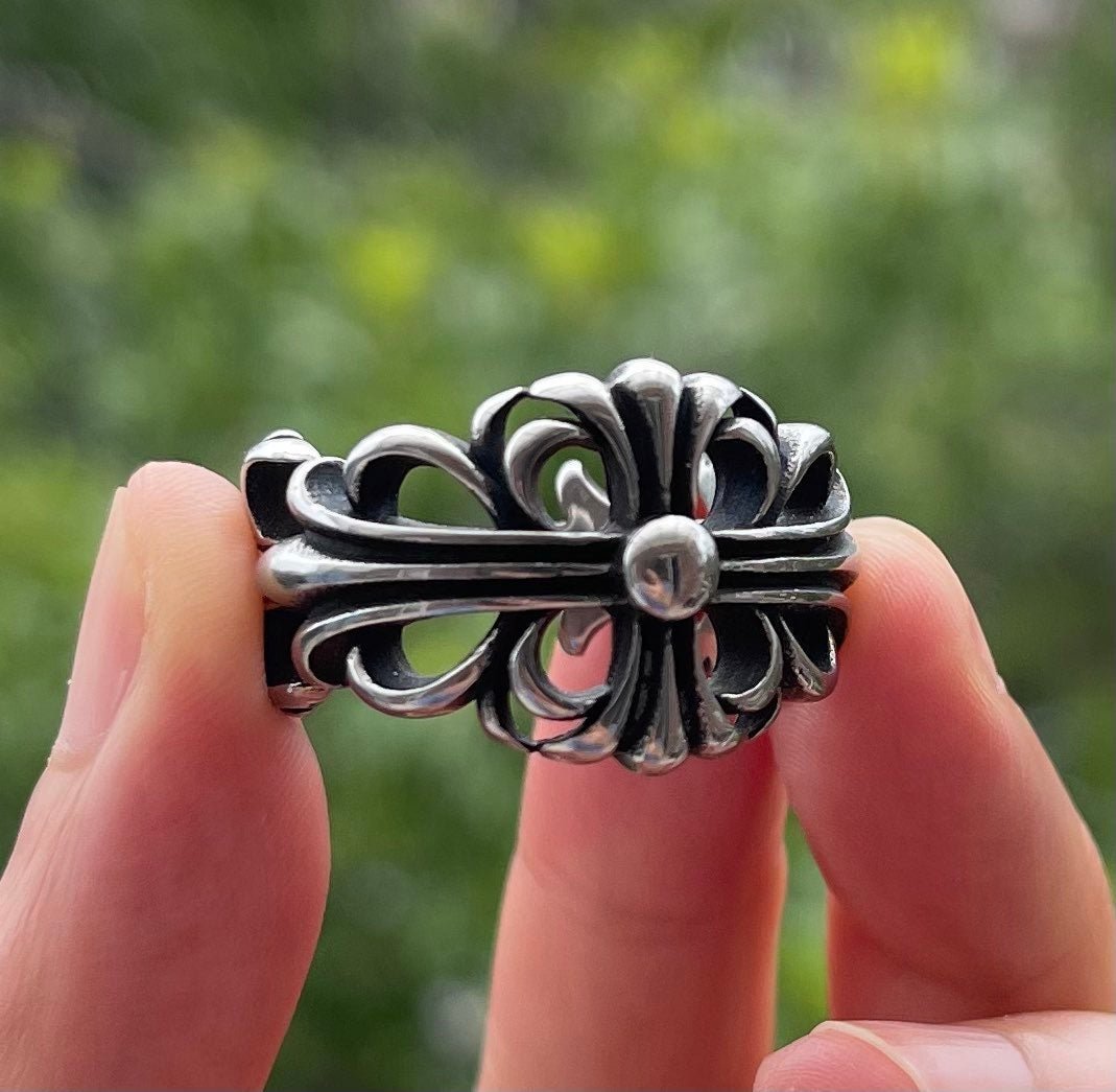 Size 9 Stainless steel cool biker ring and size 9.5 rings for men
