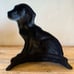 Vintage Wright Studios Large Cast Iron Hand Painted Beagle Door Stop