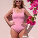 Knix Cinch Shaper One Piece Swimsuit Pink size Large Brand New with tags
