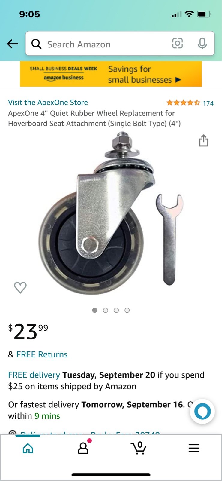 4 casters 4 inch