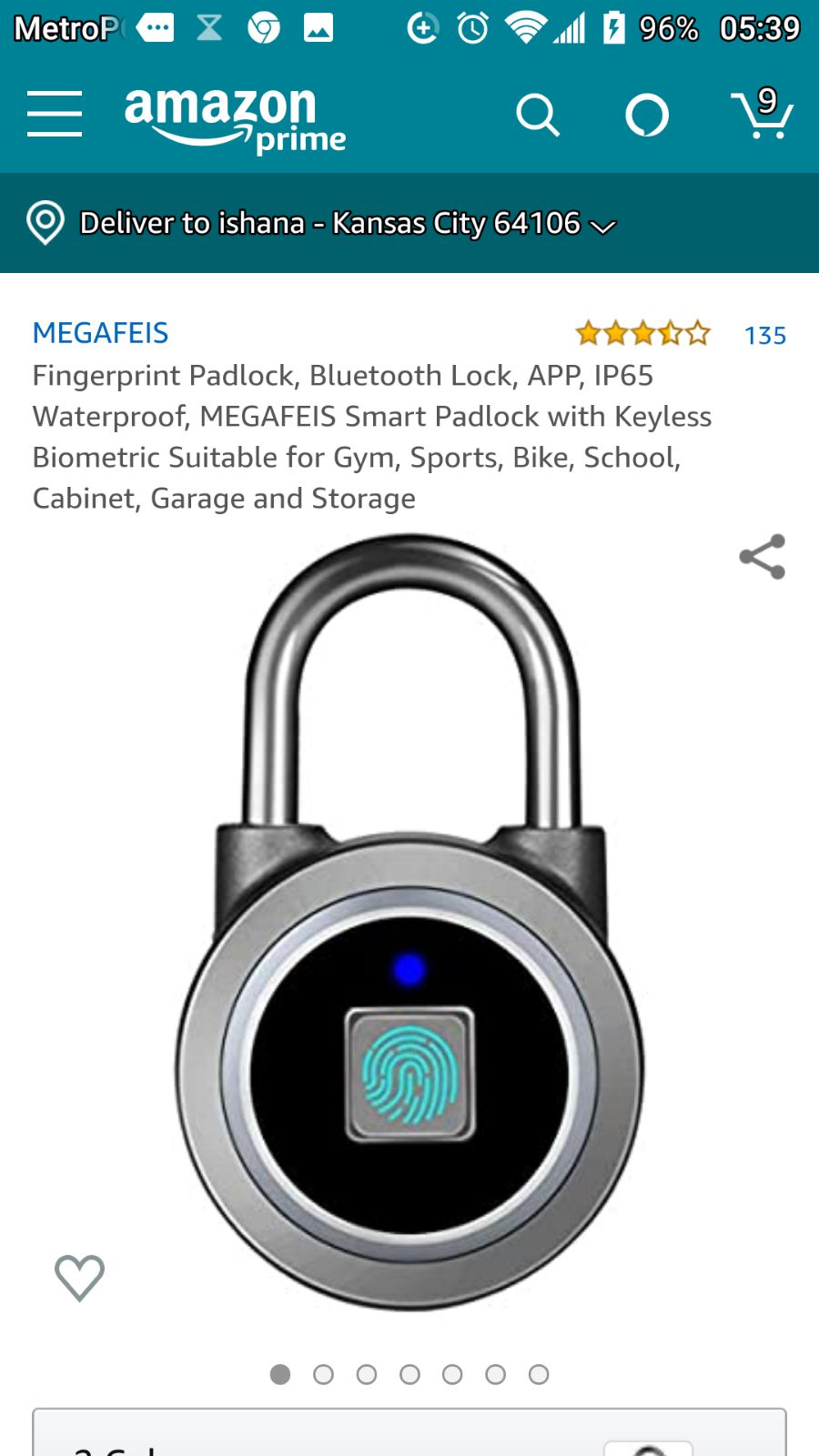 waterproof fingerprint padlock