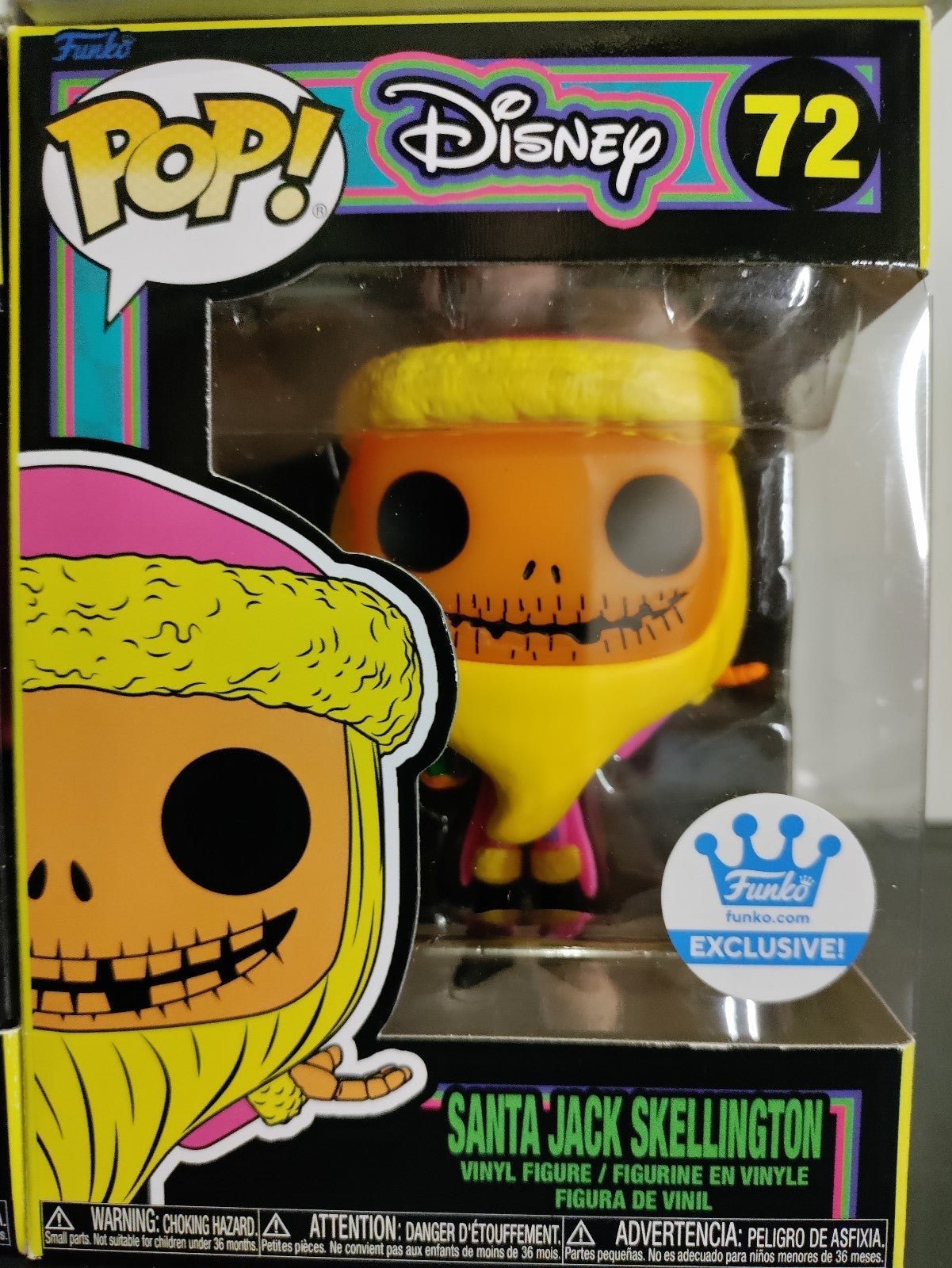 Funko pop Disney Jack Skellington Funko Exclusive Blacklight