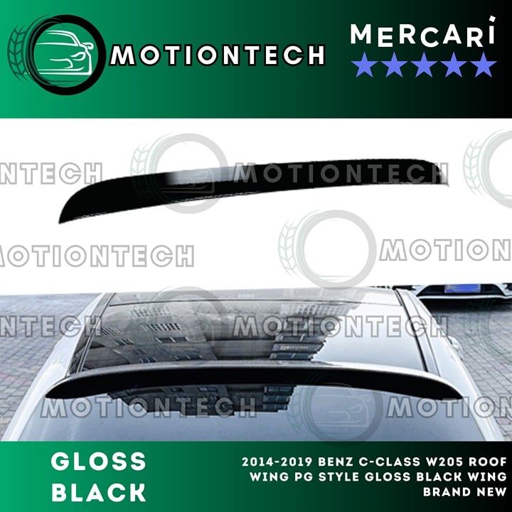 2014-2019 Mercedes BenZ C-class W205 Roof Wing PG Style Gloss Black Wing New