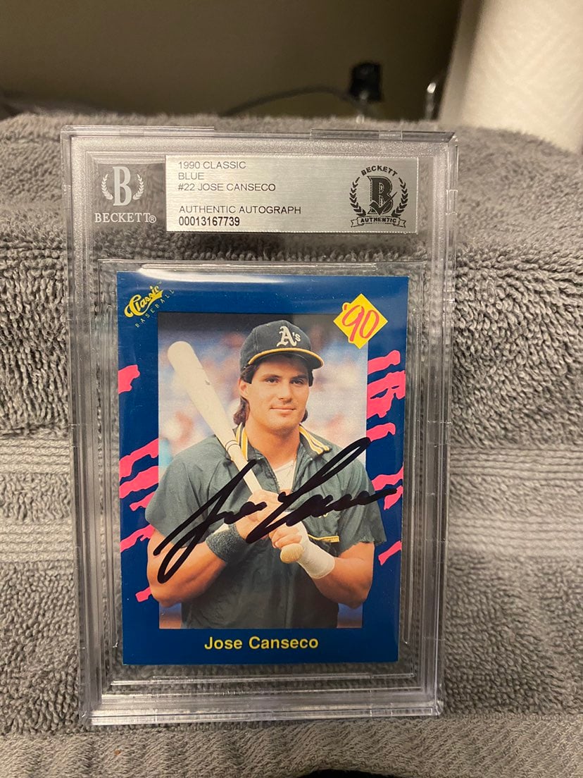1990 Classic Jose Canseco Auto BGS