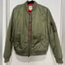 Gap Men’s Bomber Puffer Jacket Zip Up Medium Green Orange Vintage Collection