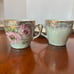 Chocolate or tea pot with cups and saucers