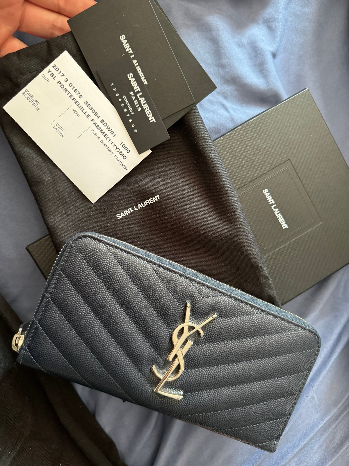 Saint Laurent wallet BLUE