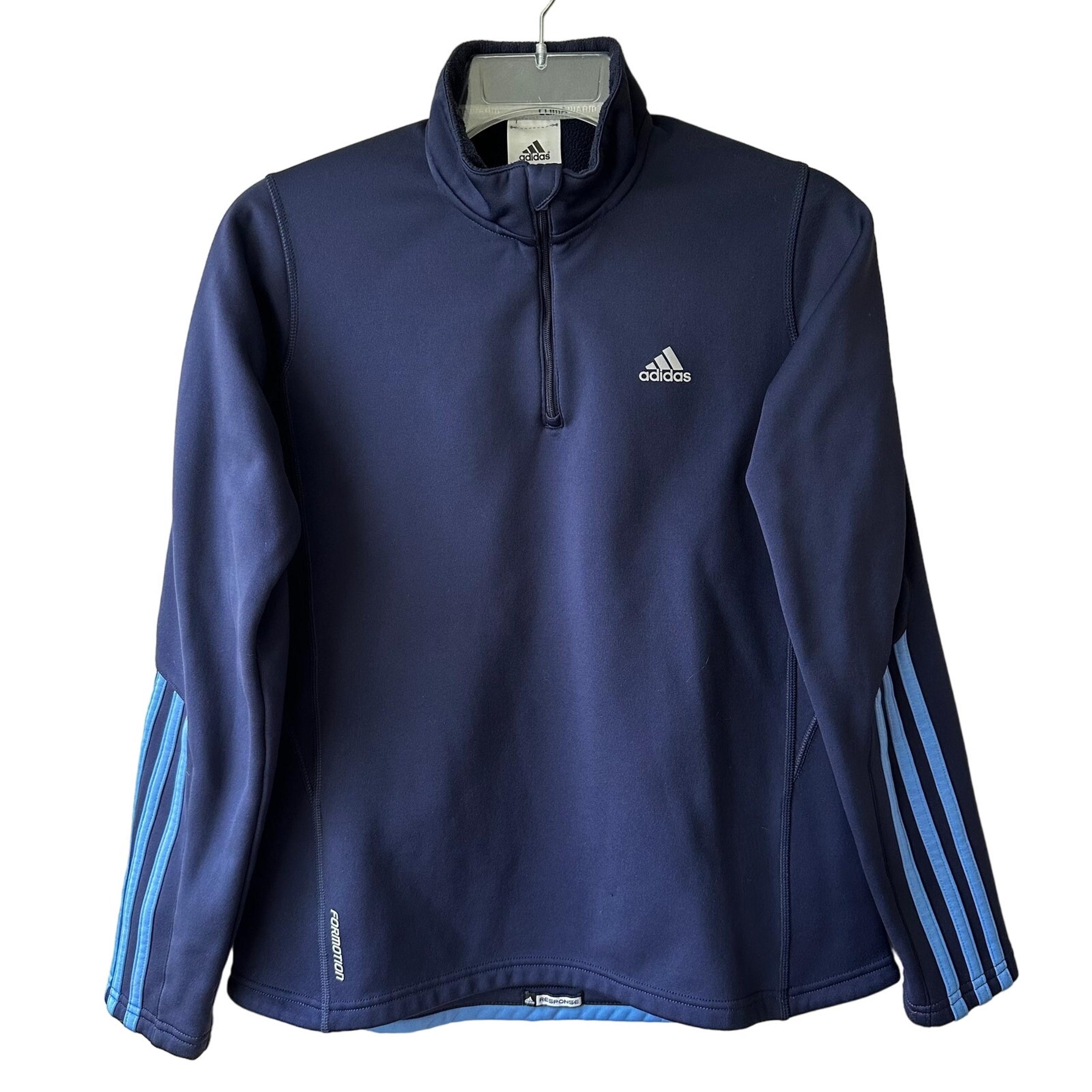 Adidas Formotion ClimaWarm Response 1/4 Zip Fleece Pullover Outdoor Navy Medium
