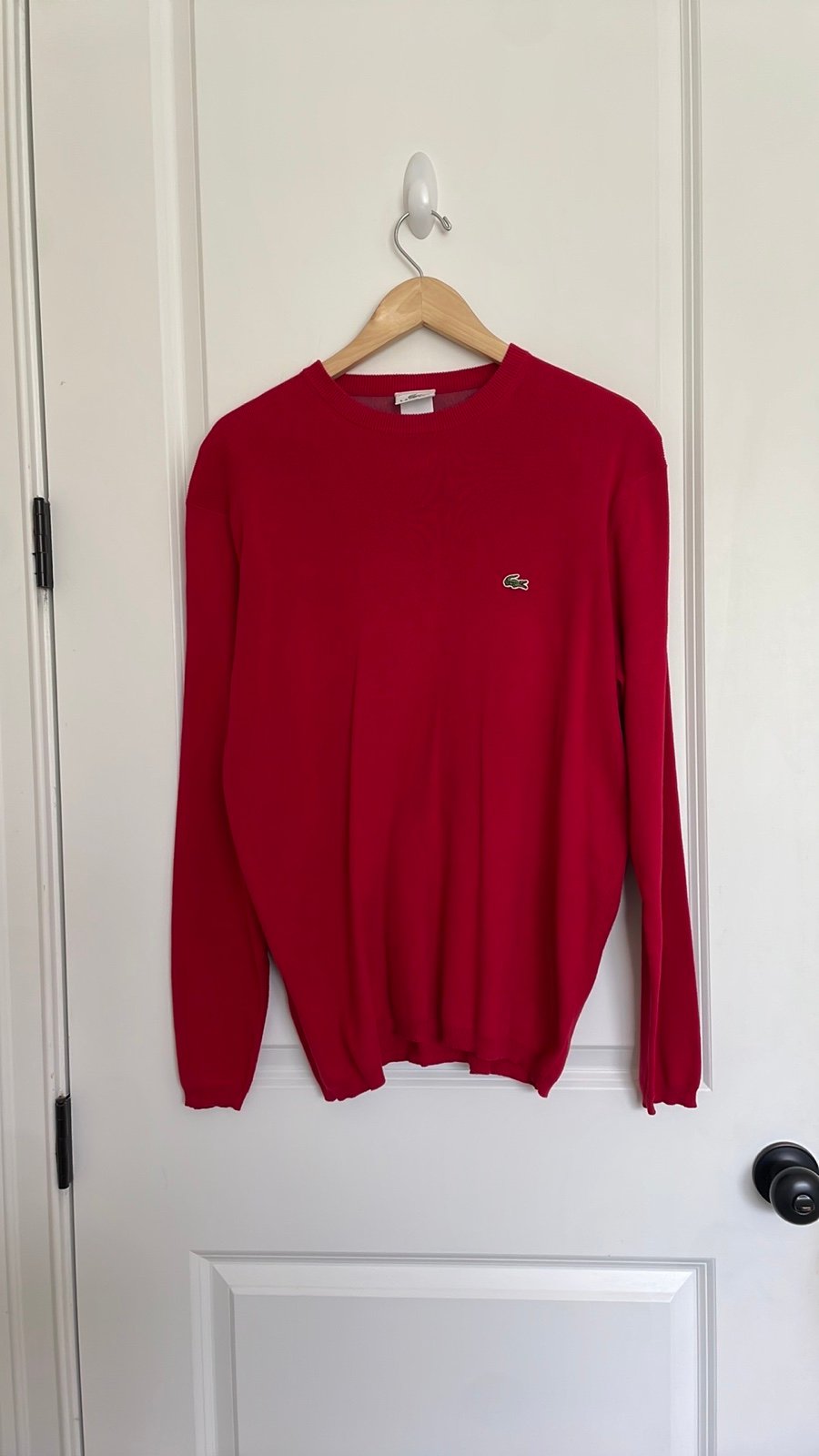 Lacoste Men’s Crewneck Sweater Red XL