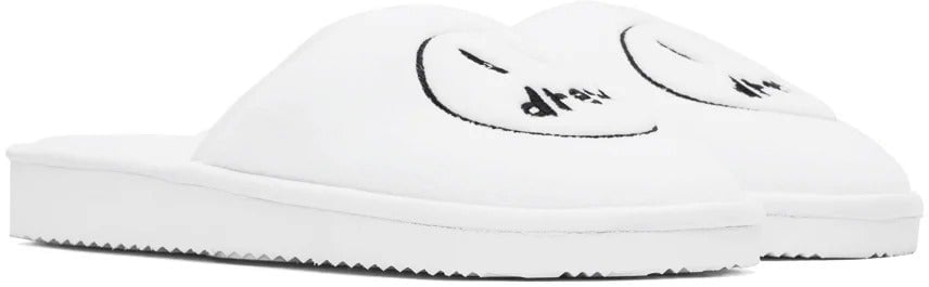 DREW HOUSE - White Mascot Slippers