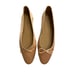 Flattered Bodi Ballet Flats Shoes Bow Tie Detail Slip On Satin Rose Size 37