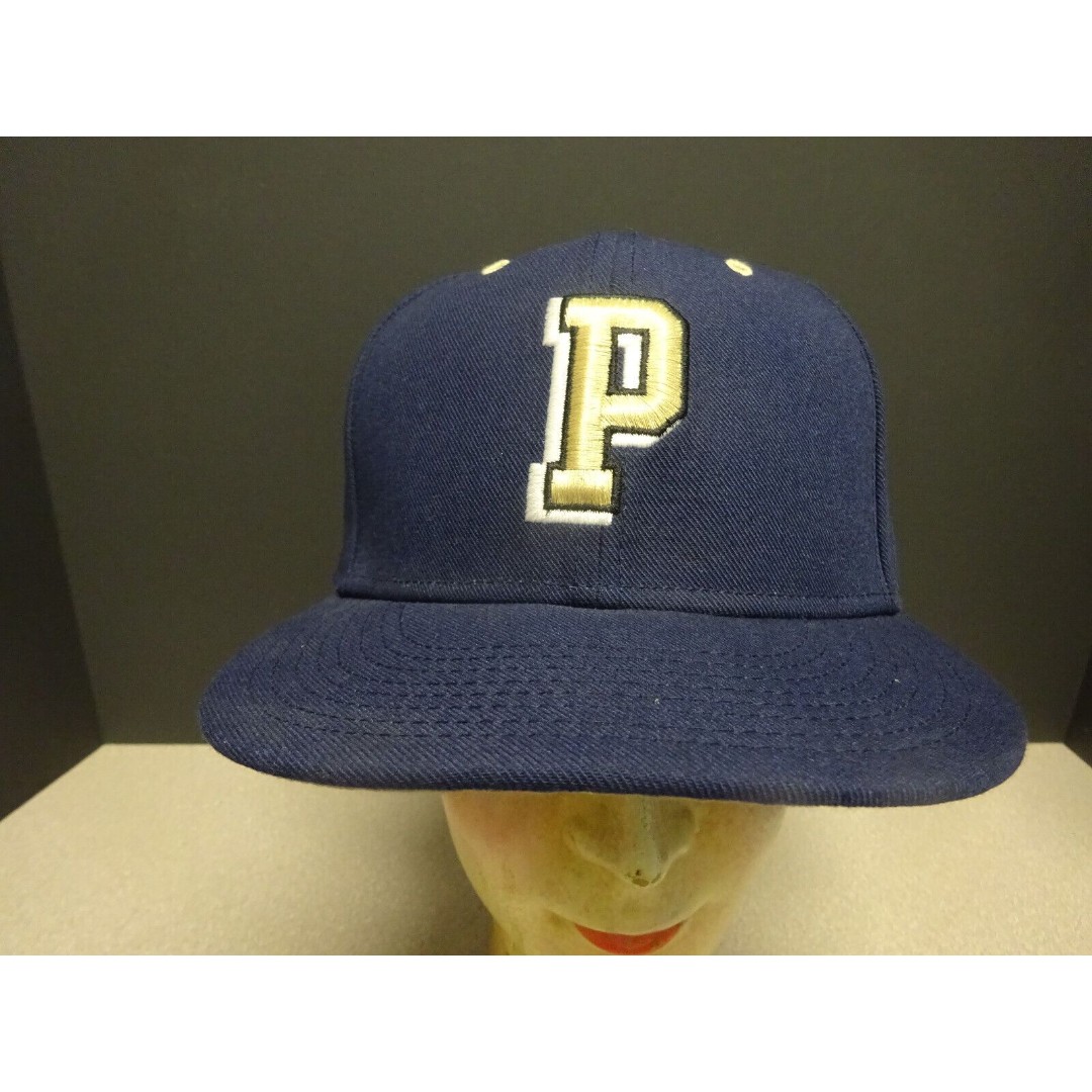 Vintage Nike Pitt Panthers Hat Cap Mens Dri-Fit Fitted 7- 3/8 NCAA Football Blue