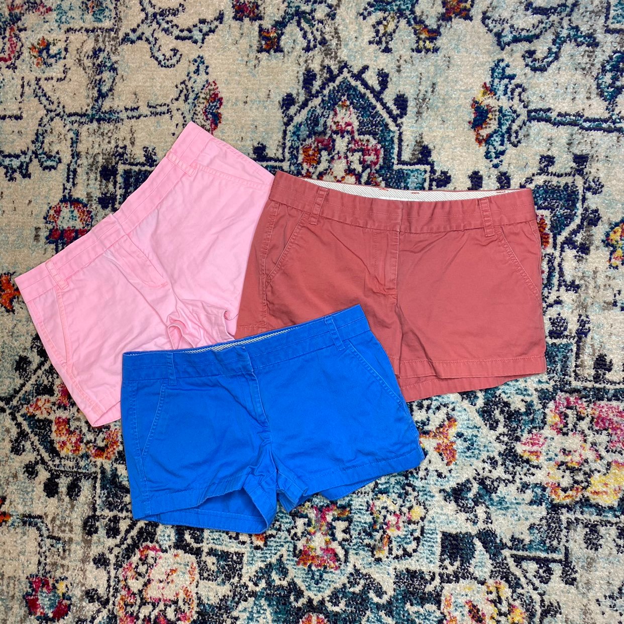 J. Crew Chino Broken In Colorful Shorts