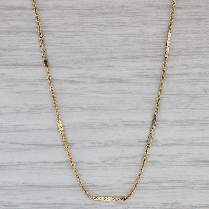 16 Cable Cobra Chain Necklace 14k Yellow Gold 1.4mm