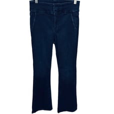 7 for all mankind Jeans Flare Dark Wash Retro Wide Waist Boho Cotton Nylon 26