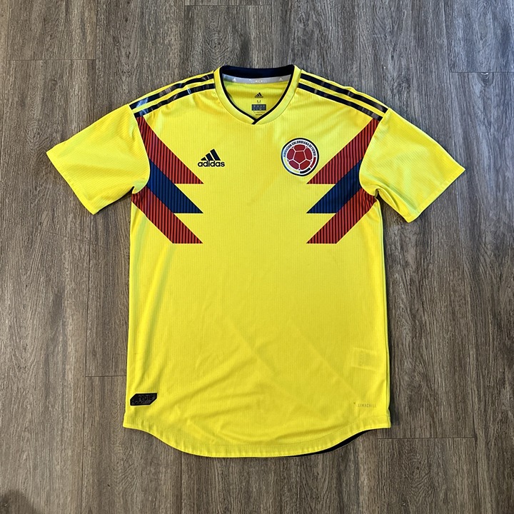 Adidas Columbia 2018 Russia Fifa World Cup Jersey M Yellow Player Version Soccer