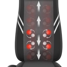 Snailax Back Massager with Heat,Shiatsu Massage Seat Cushion,8 Flexible