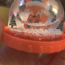Fox snow globe