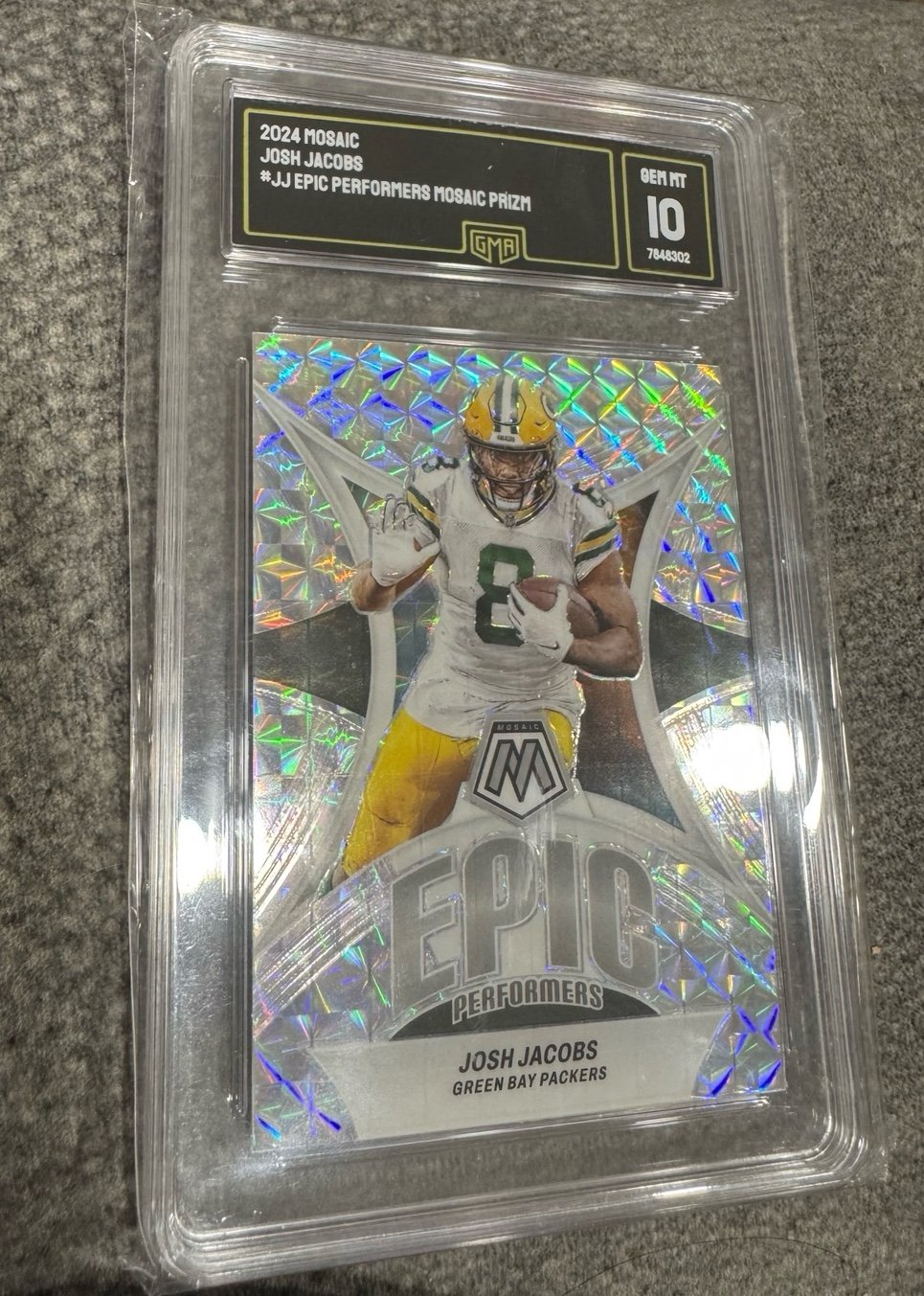 Josh Jacobs EP-JJ gem mint 10 slab