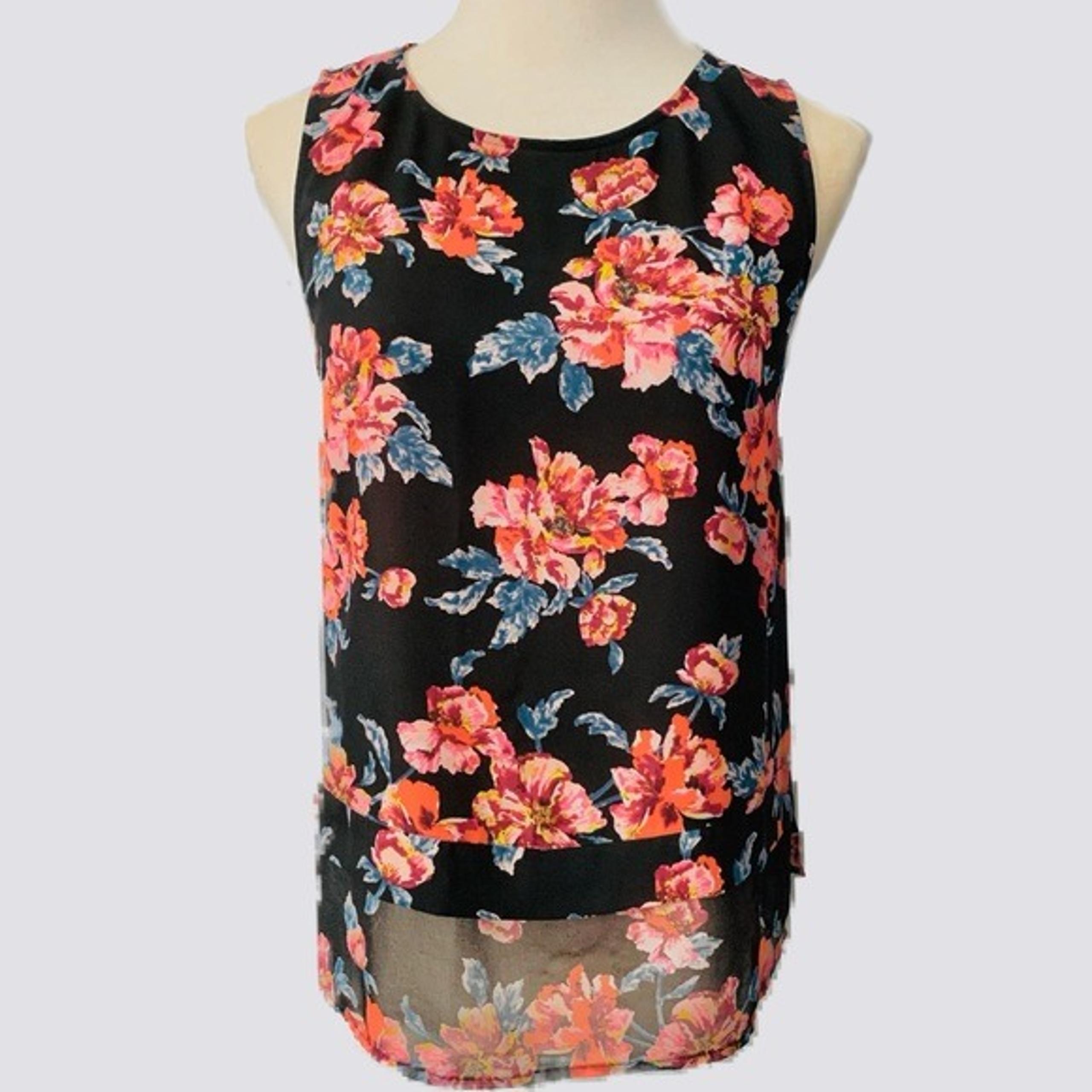 Halogen Sleeveless Mixed Media Top