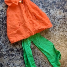 Vintage Mattel Barbie Fashion Doll Clothing Clothes Maddie Mod 1960 Orange Green