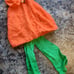 Vintage Mattel Barbie Fashion Doll Clothing Clothes Maddie Mod 1960 Orange Green