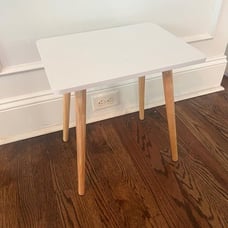 Small Table, Modern Home Decor Bedside Table for Living Room Bedroom White