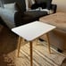 Small Table, Modern Home Decor Bedside Table for Living Room Bedroom White