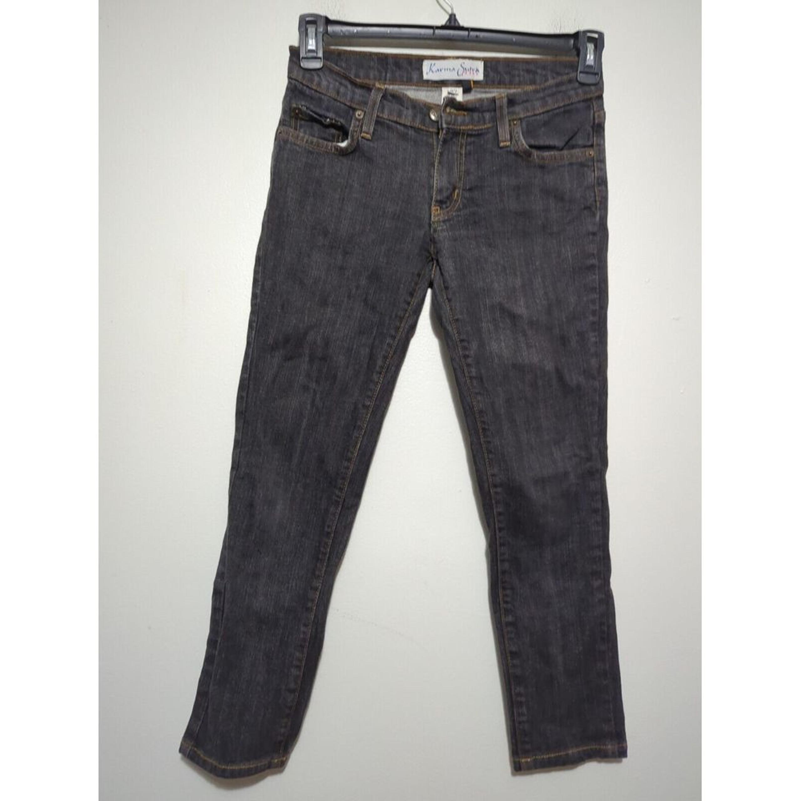 Vintage Karma Sutra Womens Dark Wash Jeans Made in USA Size 27