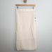 NWT Callahan Knitwear Genny Fuzzy Knit Midi Skirt Cream